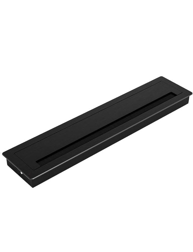 Desk Cable Grommet with Dustproof Brush, 90 × 600 mm