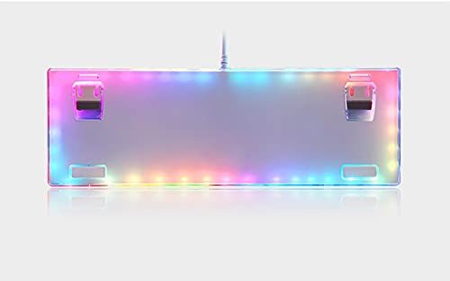 87-Key RGB Wired Mechanical Gaming Keyboard, White