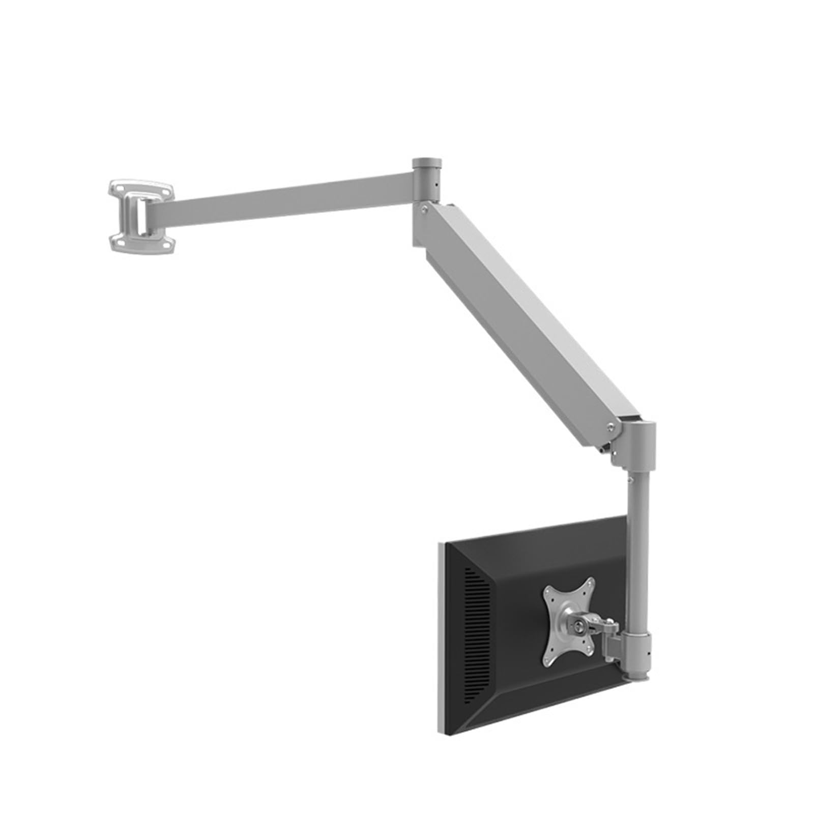 Wall-Mounted Gas Spring Monitor Arm with Lift Bracket
