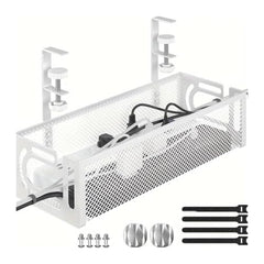 DUAYENDUS Metal Under Desk Cable Management Tray