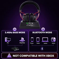 Wireless Gaming Headset with Charging Base