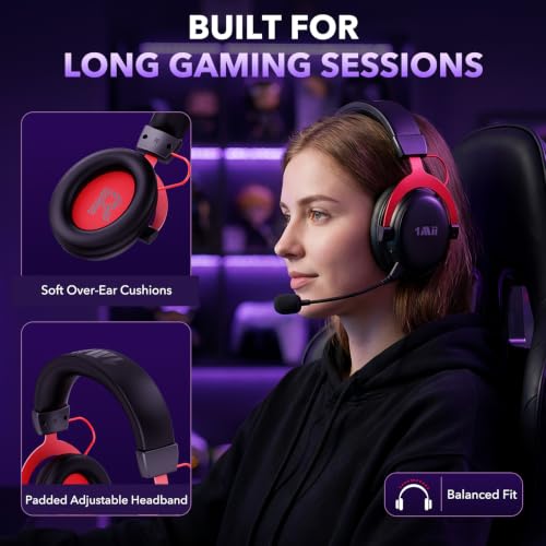 Wireless Gaming Headset with Charging Base