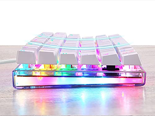 87-Key RGB Wired Mechanical Gaming Keyboard, White