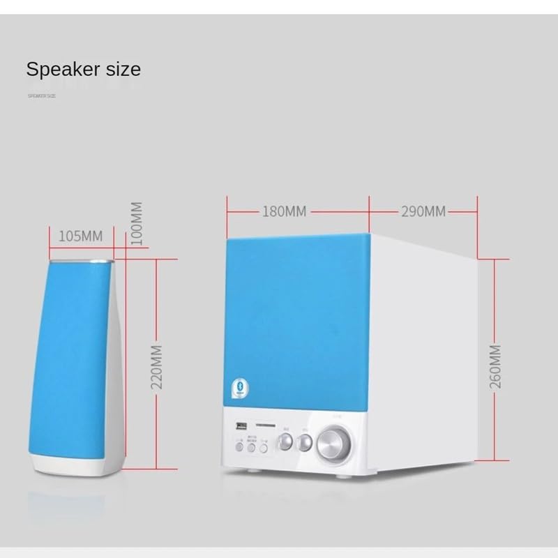 Multimedia Stereo Desktop Speakers with Subwoofer