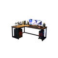 Solid Wood L-Shaped Corner Gaming Desk