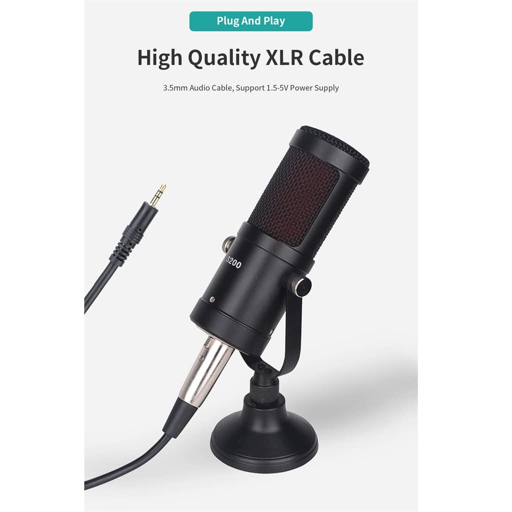 Professional Condenser Microphone for Gaming & Recording