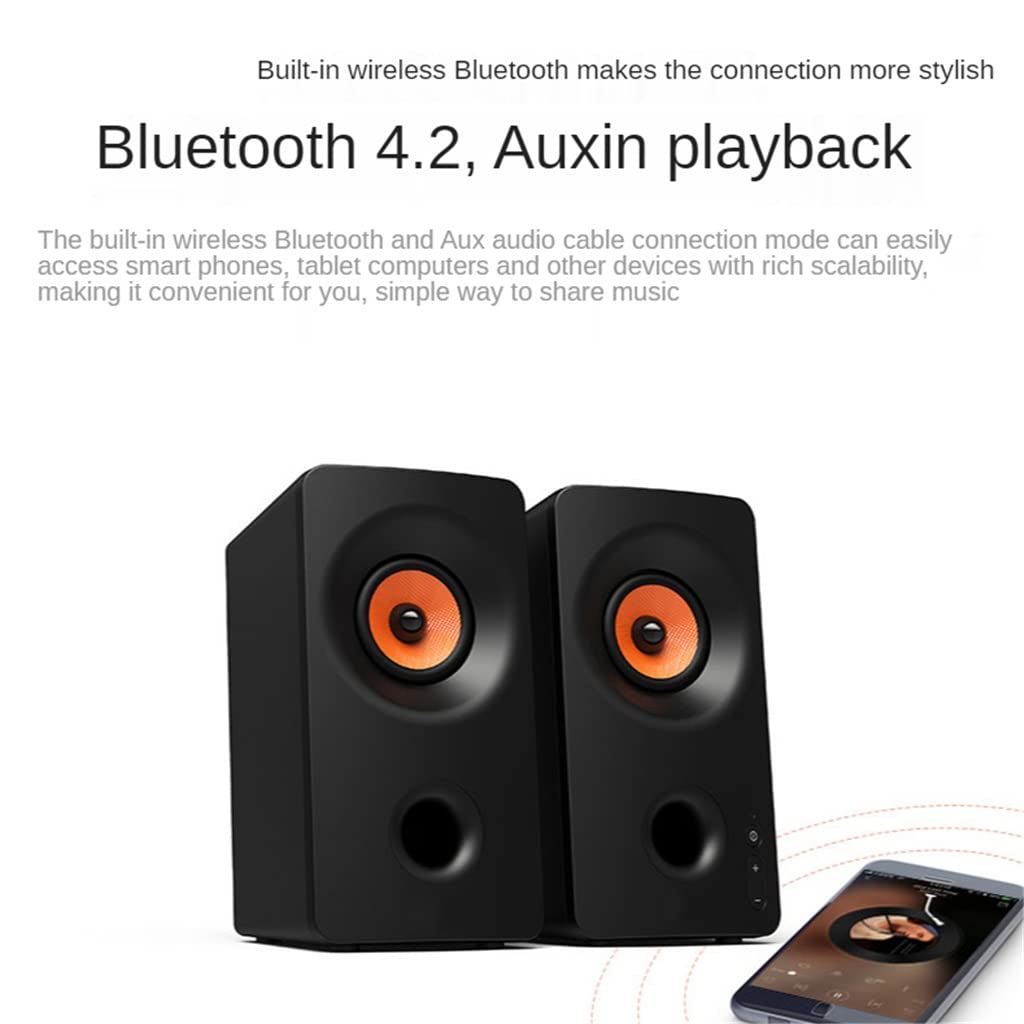 2.0 Stereo Desktop Gaming Speakers with Heavy Bass