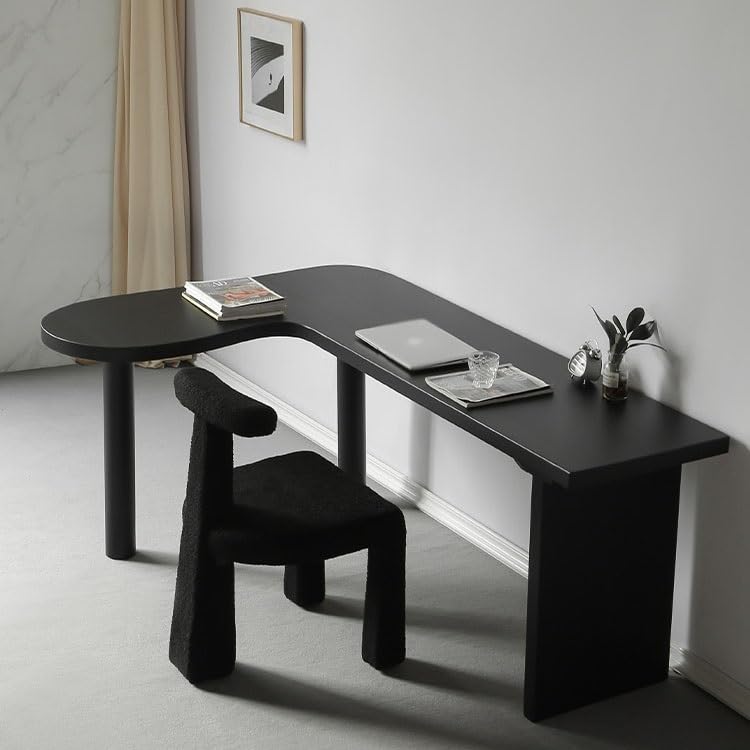 Solid Wood Corner Computer Desk & Gaming Workstation