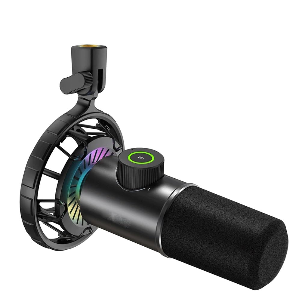 RGB Dynamic Gaming Microphone with Tap-to-Mute