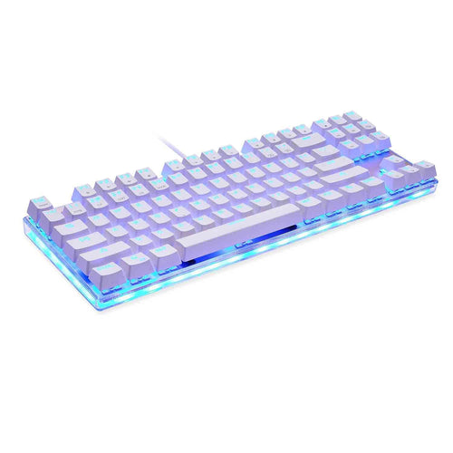 87-Key RGB Wired Mechanical Gaming Keyboard, White