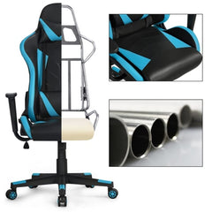 Adjustable High Back Faux Leather Swivel Gaming Chair
