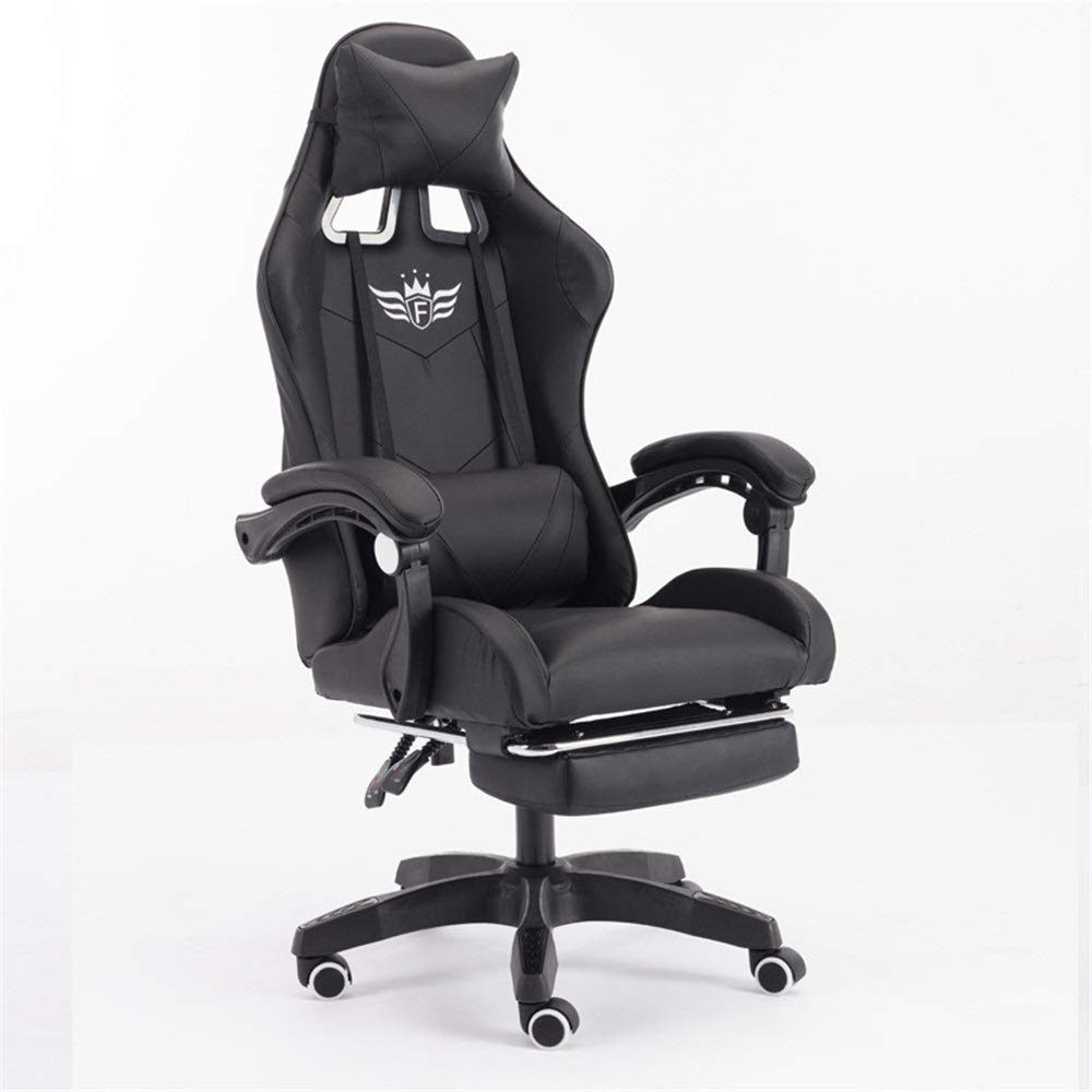 Ergonomic High-Back Gaming Chair, White