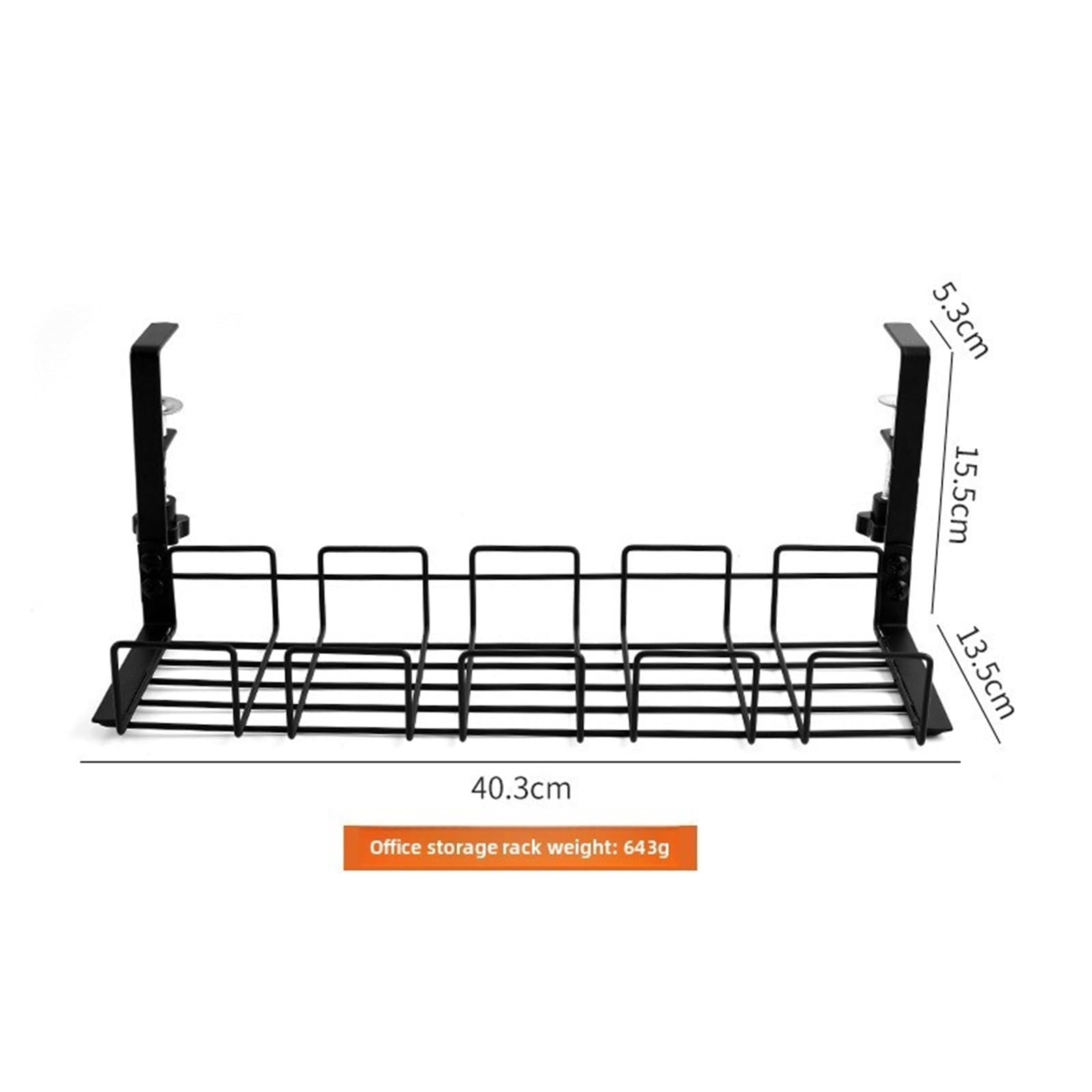 DUAYENDUS Metal Under Desk Cable Management Tray