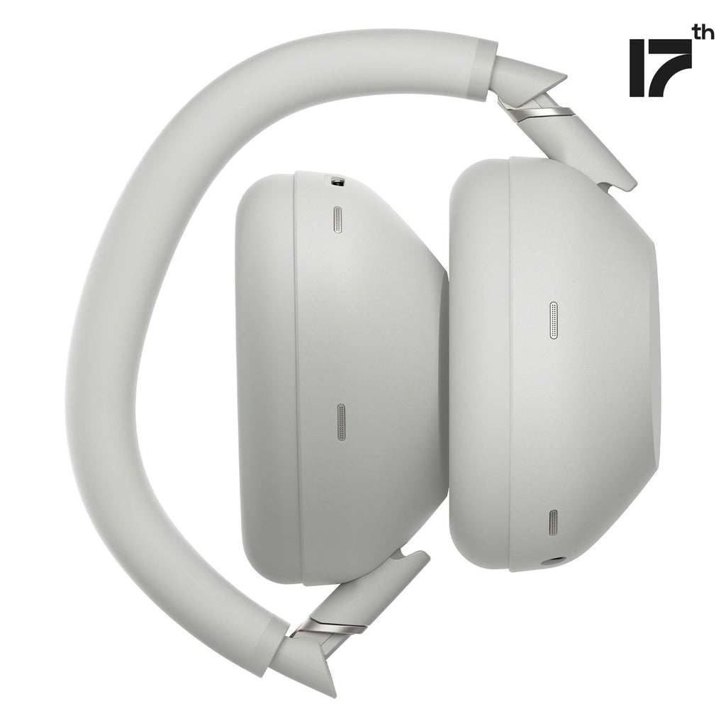 Noise-Cancelling Over-Ear Headphones, Silver