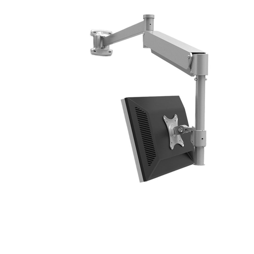 Wall-Mounted Gas Spring Monitor Arm with Lift Bracket