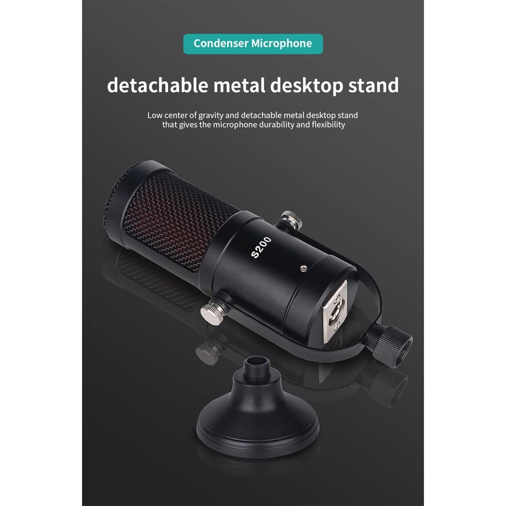 Professional Condenser Microphone for Gaming & Recording