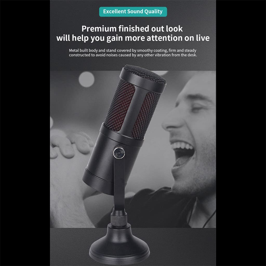 Professional Condenser Microphone for Gaming & Recording