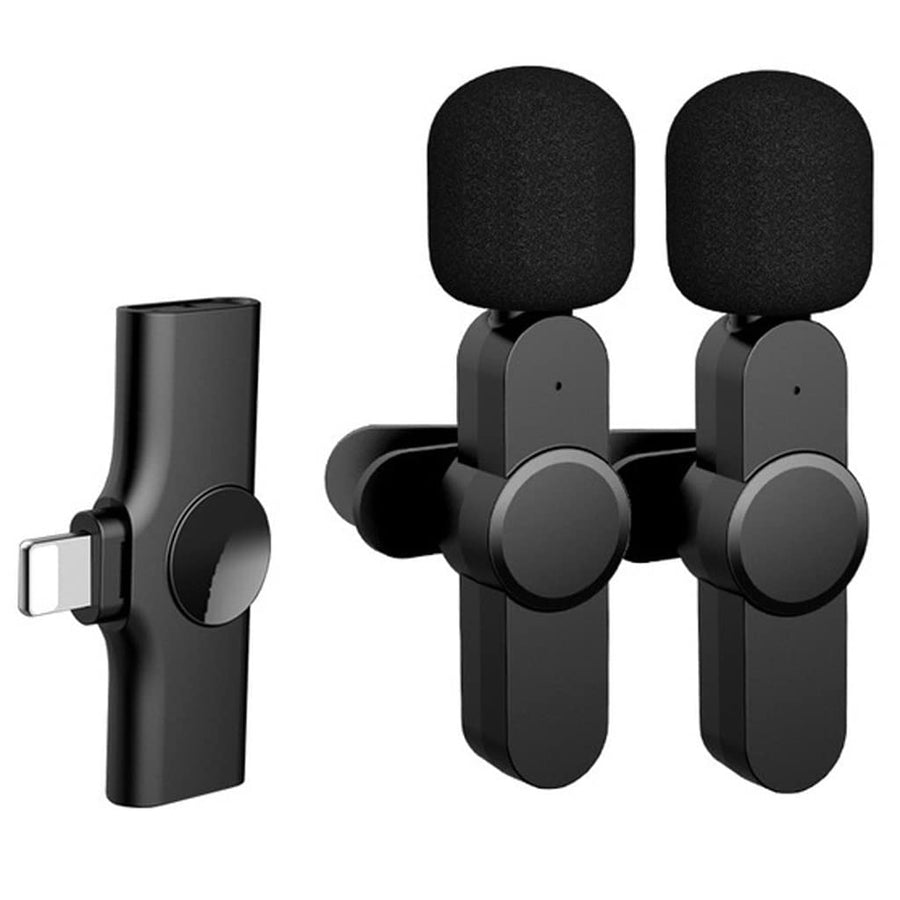 Portable Dual-Connector Lavalier Microphone for Gaming & Recording