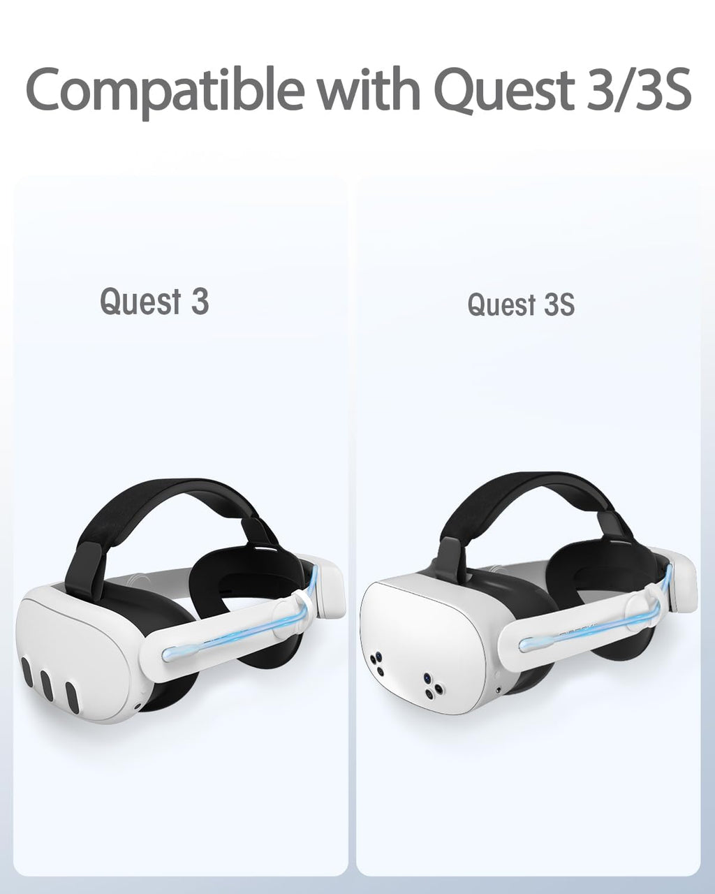 BINBOK VR Head Strap with Battery for Meta Quest 3/3S