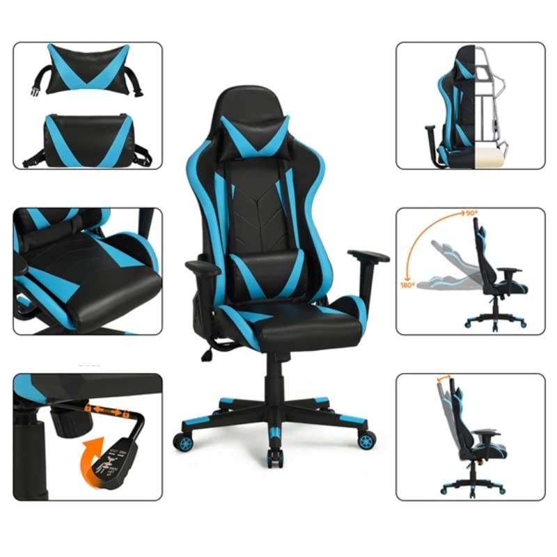 BFGRDDW Executive Adjustable High Back Faux Leather Swivel Gaming Chair