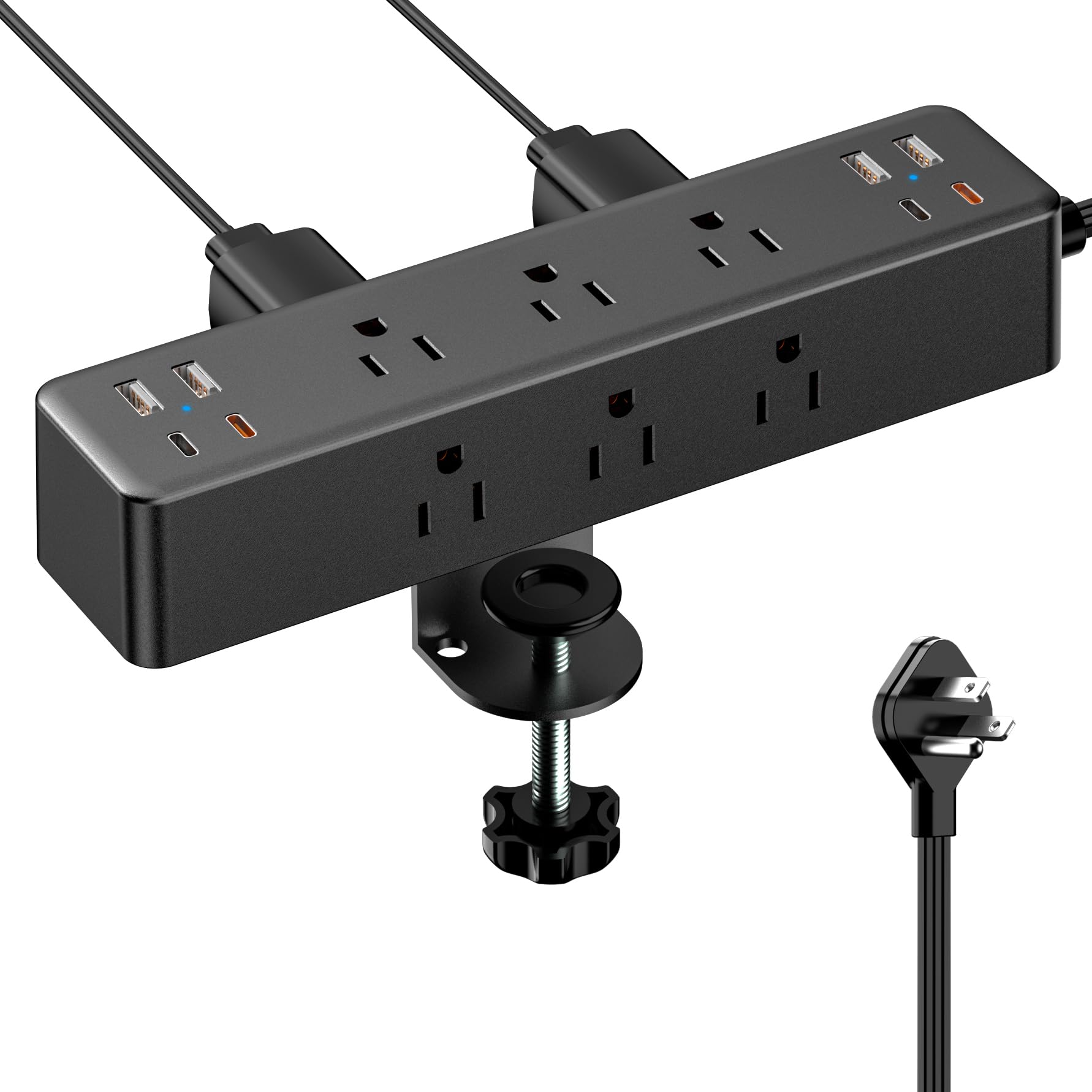 Desk Clamp Power Strip with Charging Station
