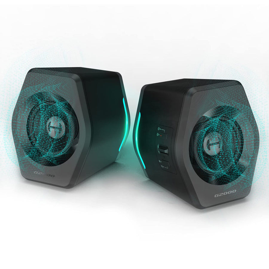 32W RGB Gaming Desktop Speakers with Bluetooth