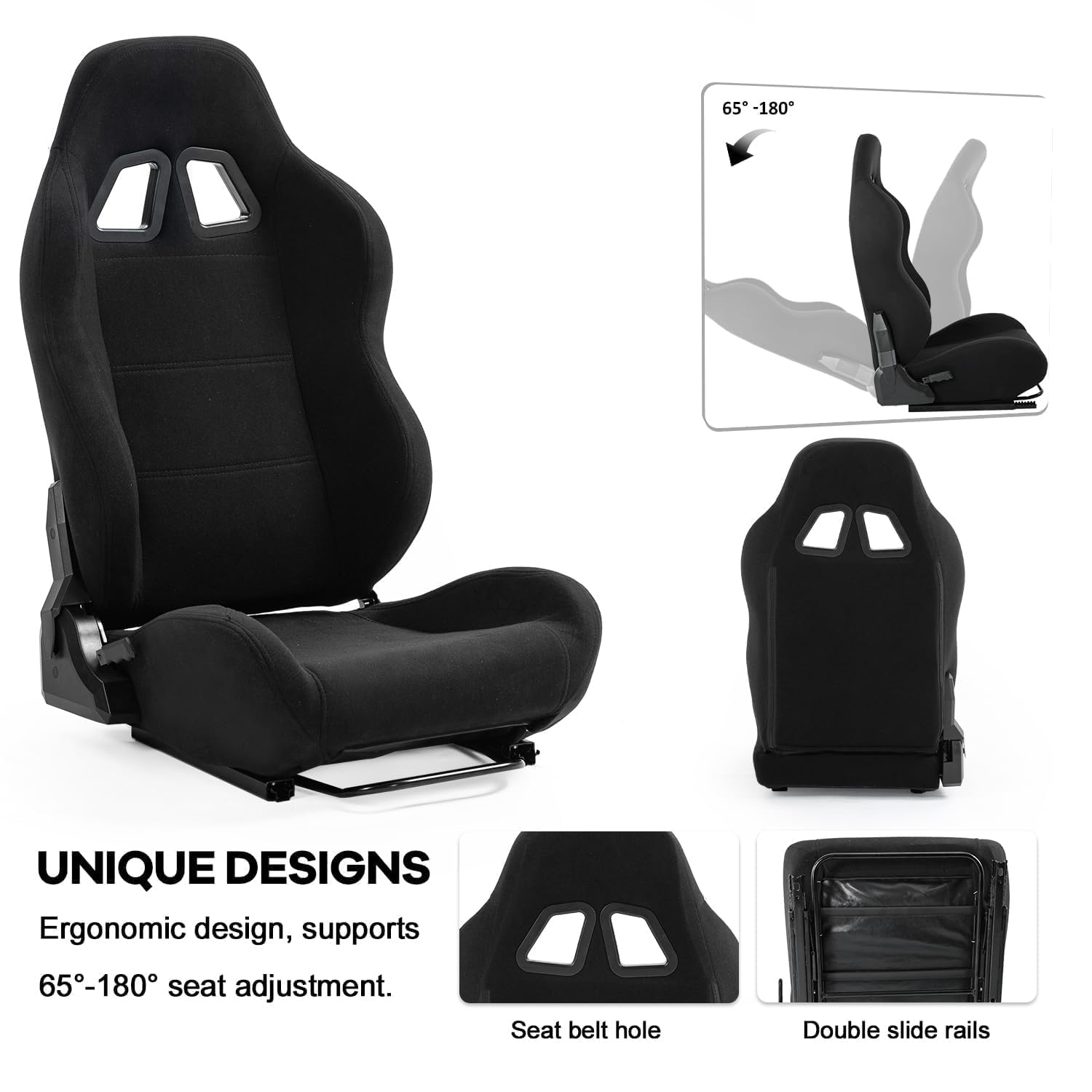 Sim Racing Cockpit with Triple Monitor Mount & Seat