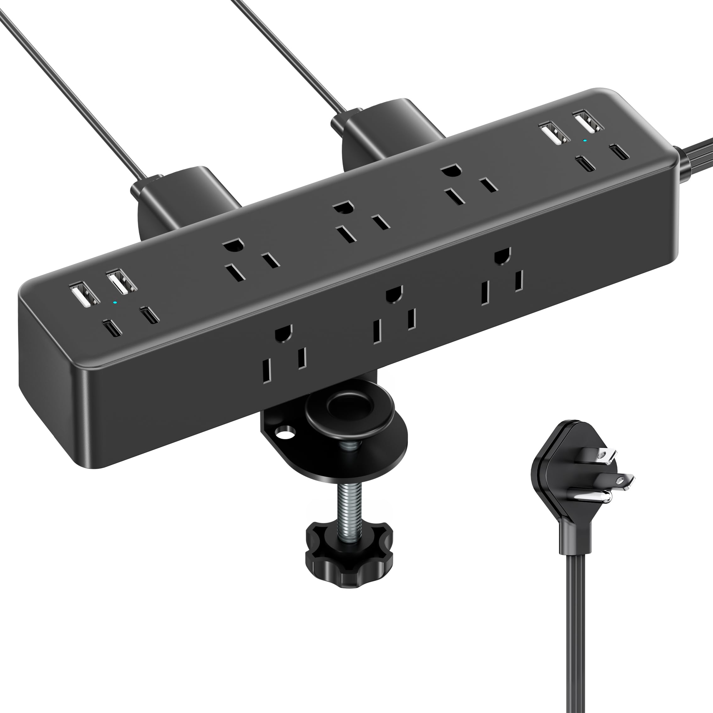 Desk Clamp Power Strip with Charging Station