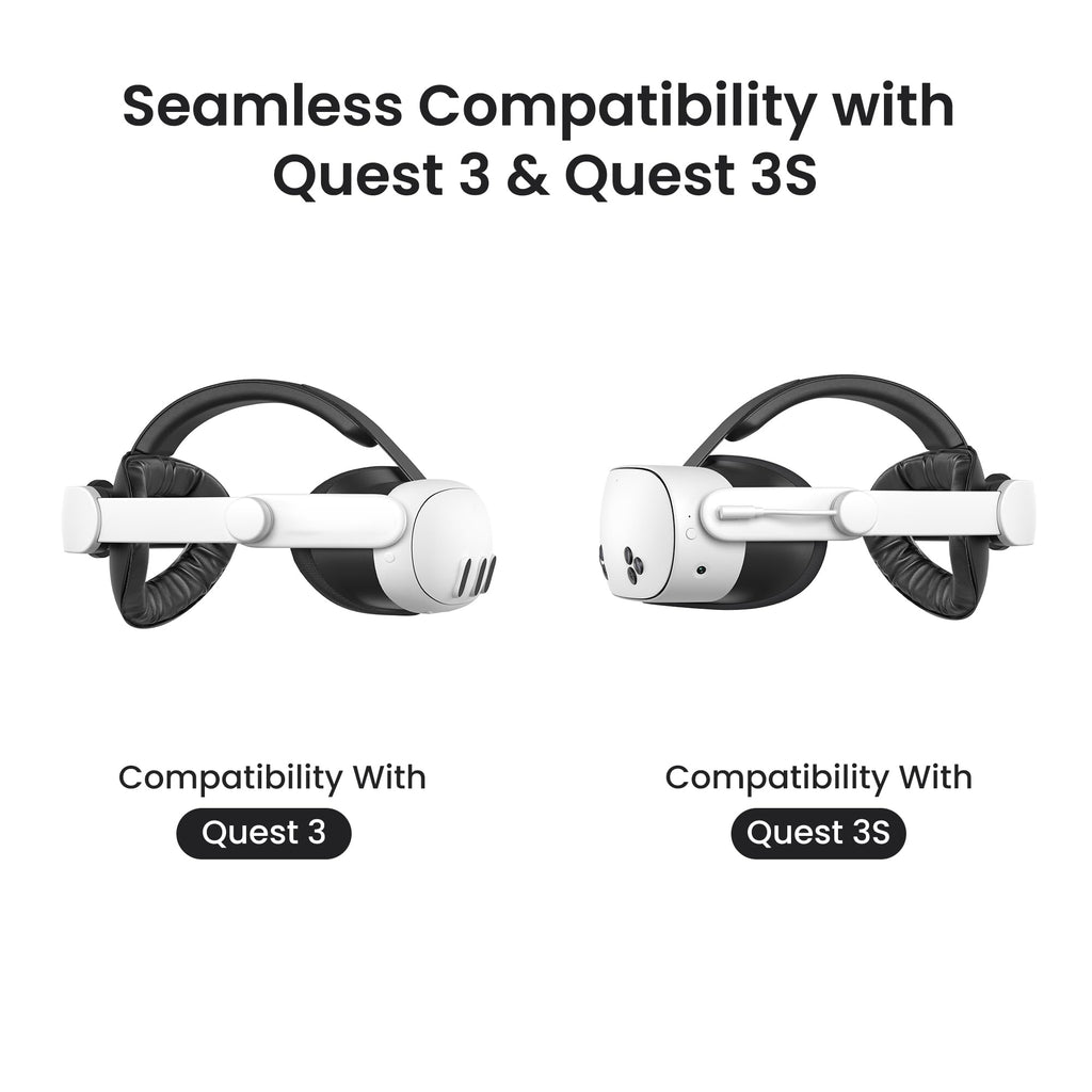 Adjustable VR Battery Head Strap with Dual Charging