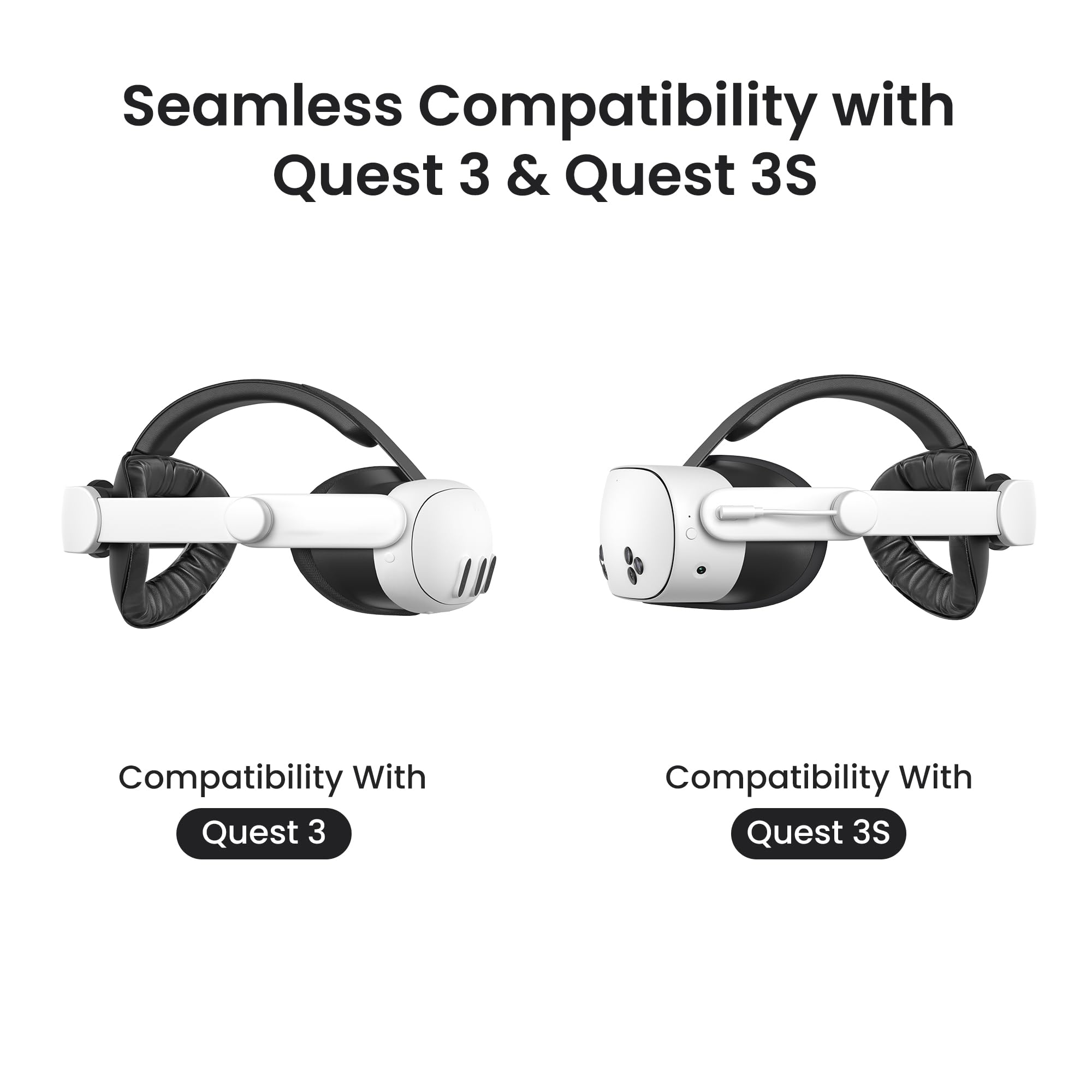 Adjustable VR Battery Head Strap with Dual Charging