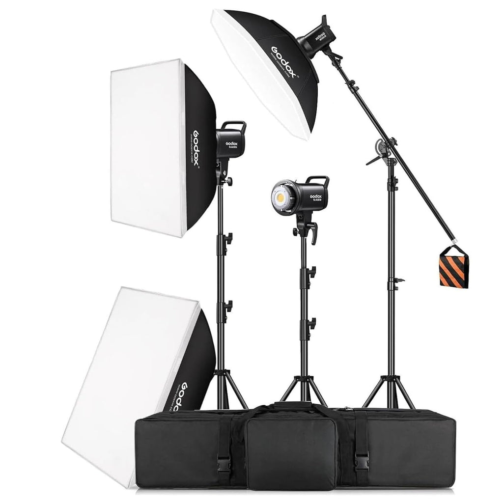 180W Bi-Color LED Video Light Kit, 3-Pack