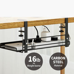 DUAYENDUS Metal Under Desk Cable Management Tray