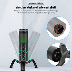 RGB USB Condenser Microphone for Gaming & Streaming
