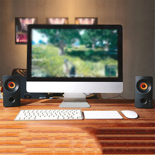 Boomboxes Speaker 2.0 Stereo Multimedia Computer Desktop Speaker HiFi Heavy Bass Game Mini Speaker (Color : D)