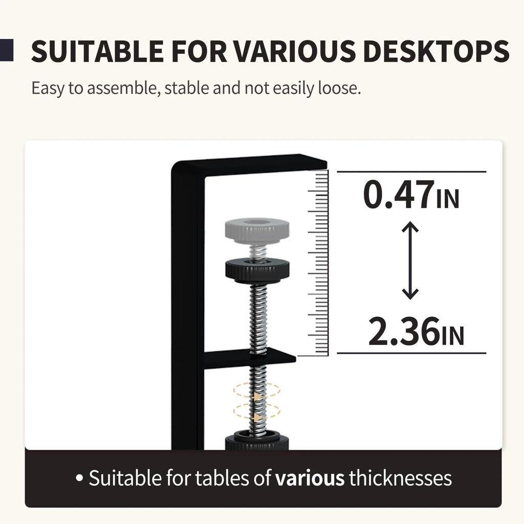 DUAYENDUS Metal Under Desk Cable Management Tray