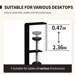 DUAYENDUS Metal Under Desk Cable Management Tray
