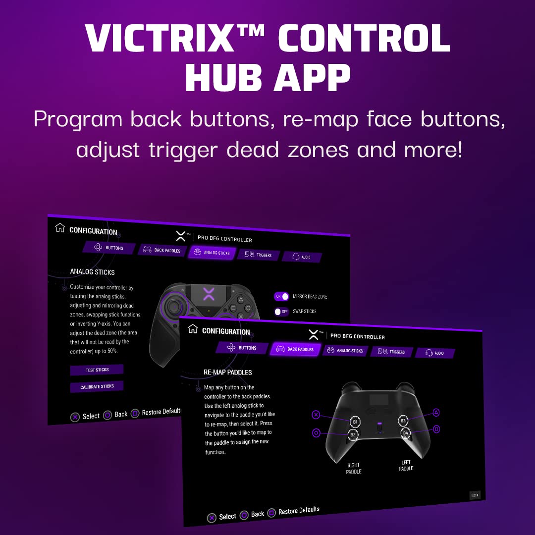 PDP Victrix Pro BFG Wireless Gaming Controller for Playstation 5 / PS5, PS4