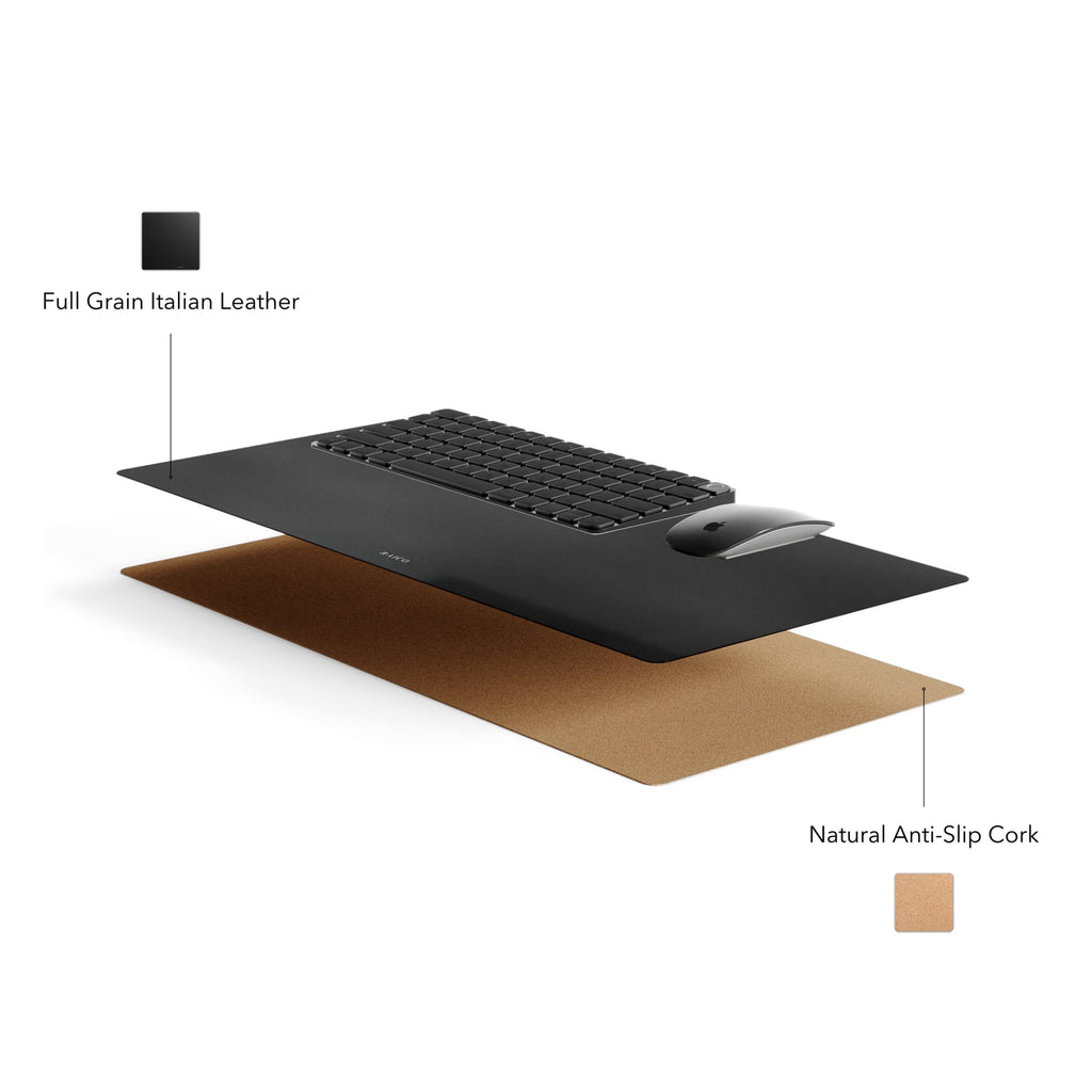 Leather Desk Mat Non Slip Large Mouse Pad Desk Blotter