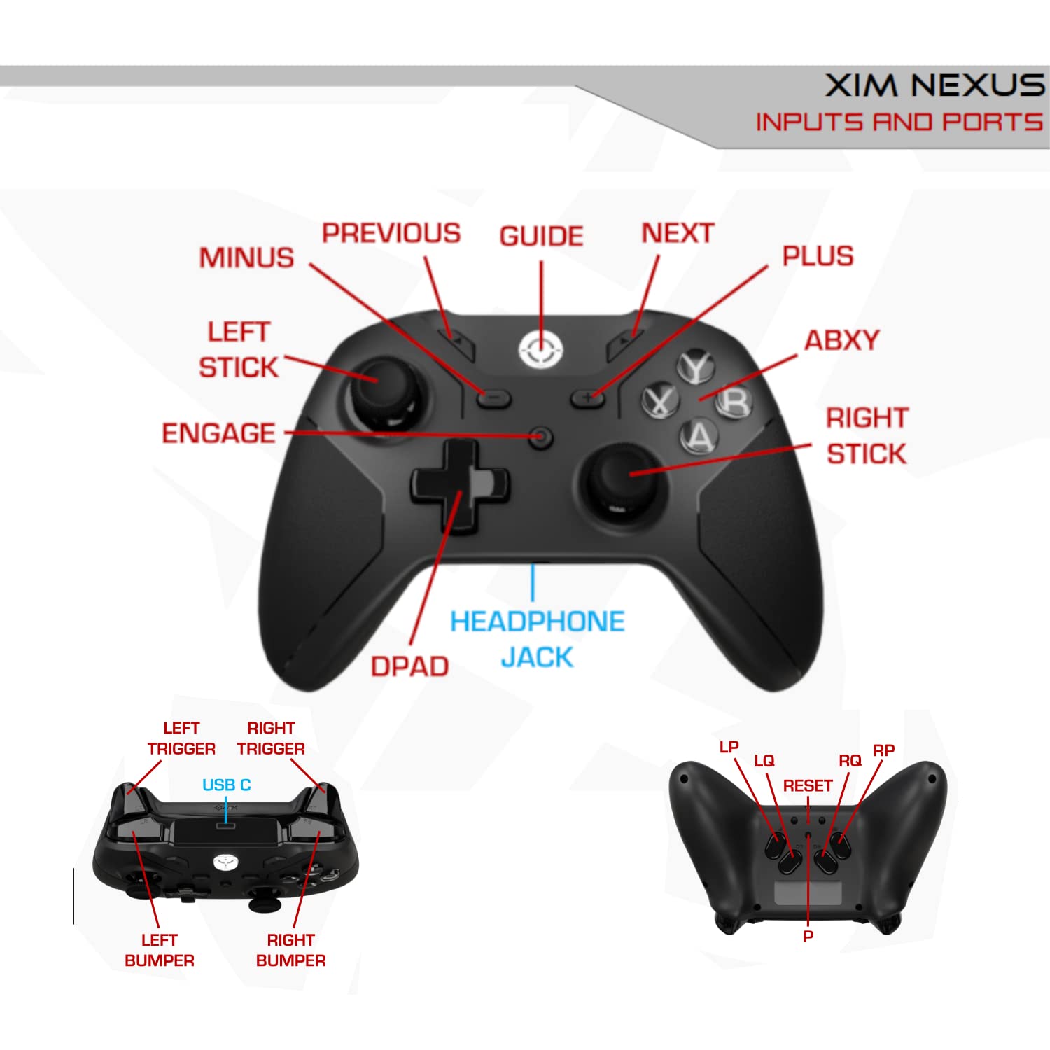 Wireless Motion Aim Gaming Controller for PC, Xbox & PS4