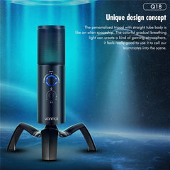RGB USB Condenser Microphone for Gaming & Streaming
