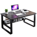 Corner Computer Desk with Storage Rack