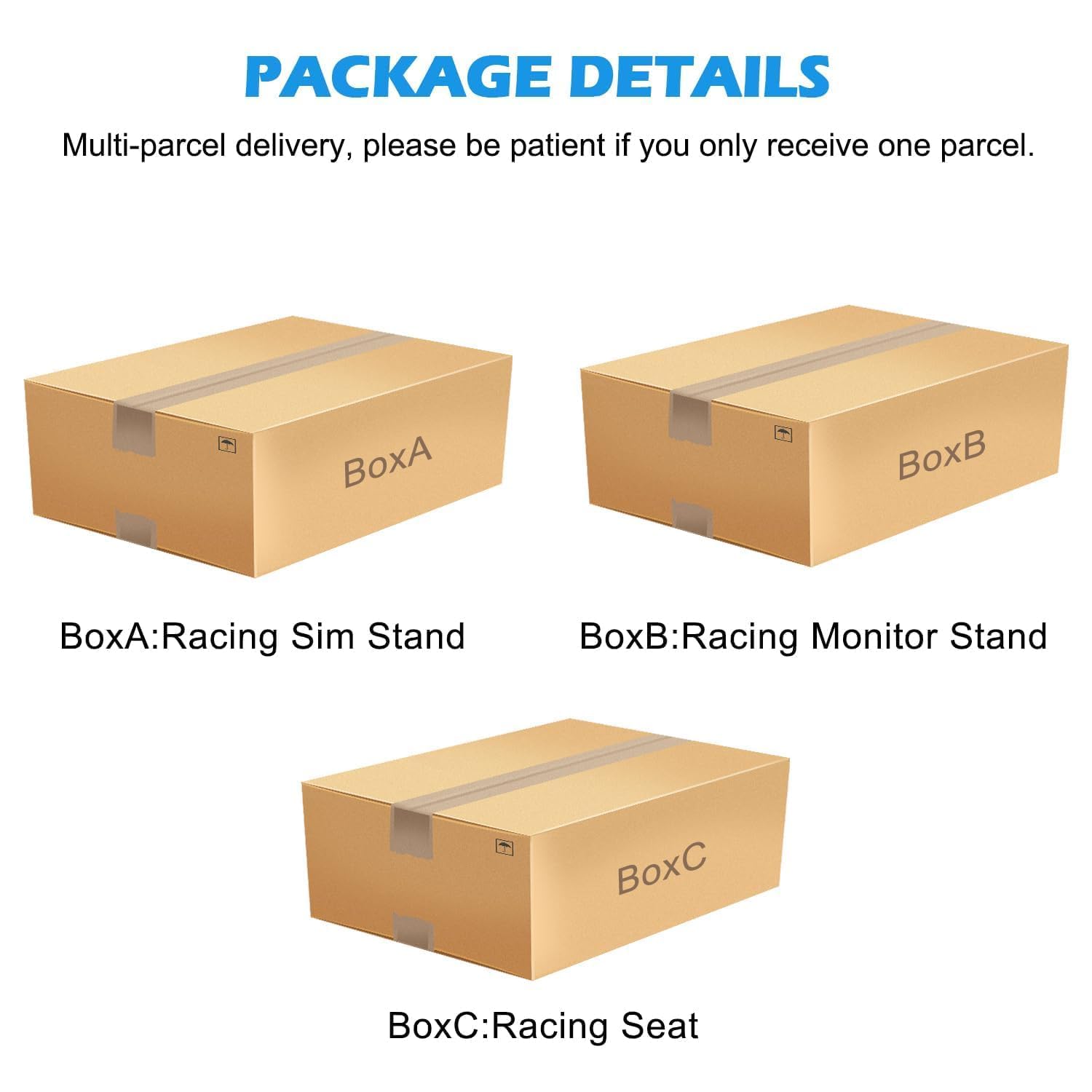 Sim Racing Cockpit with Triple Monitor Mount & Seat