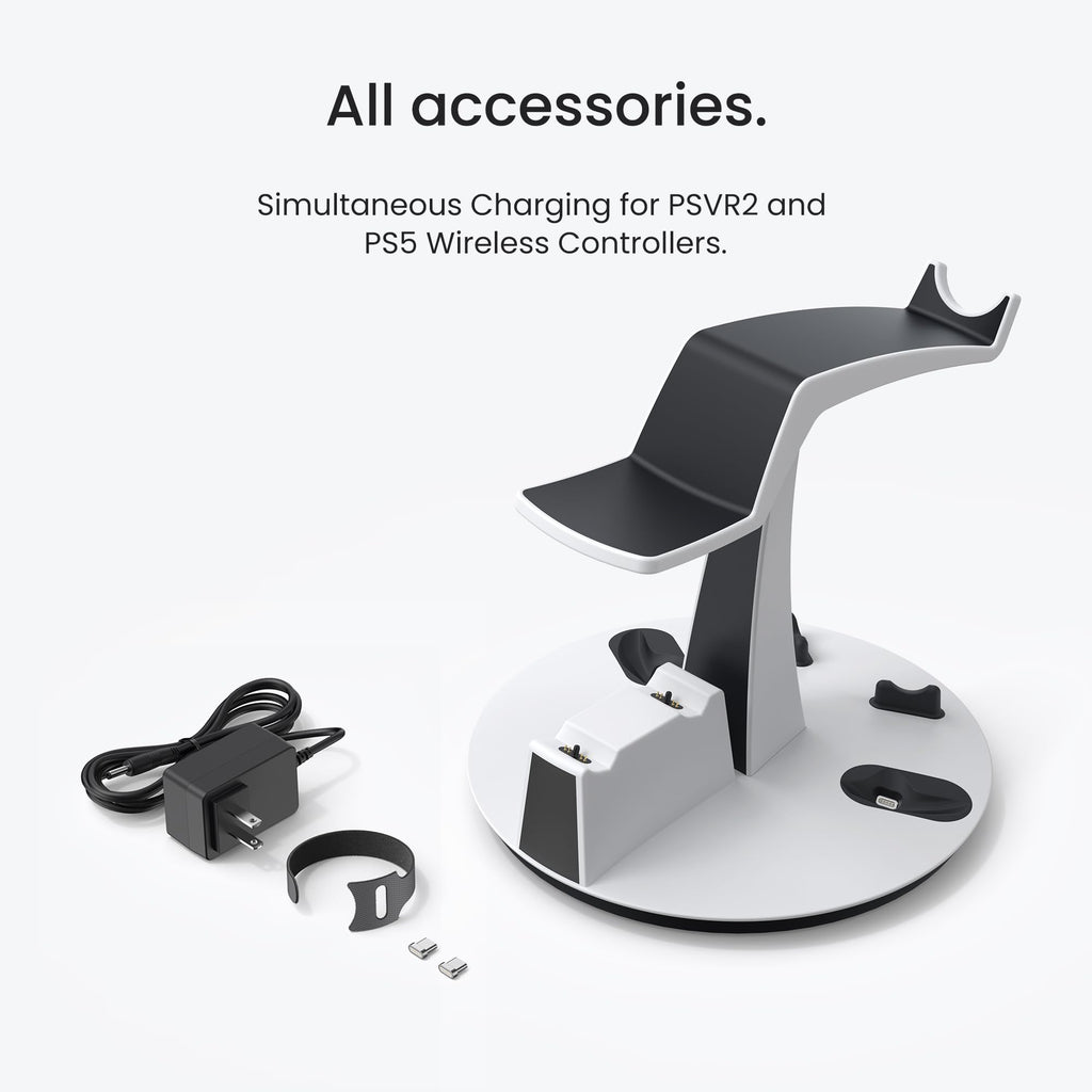 KIWI design D2 3-in-1 Controller Charging Station for PSVR2 and PS5