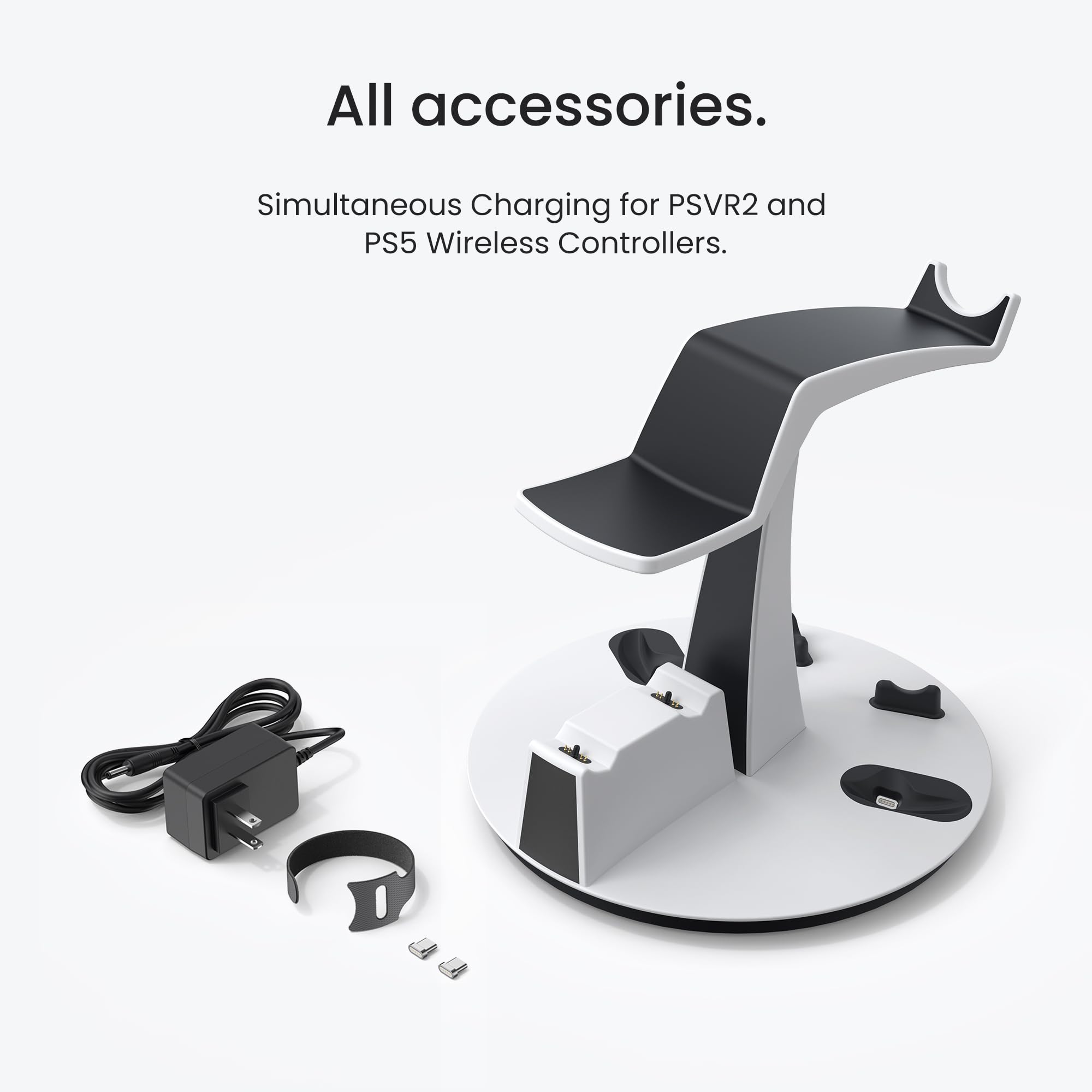 KIWI design D2 3-in-1 Controller Charging Station for PSVR2 and PS5