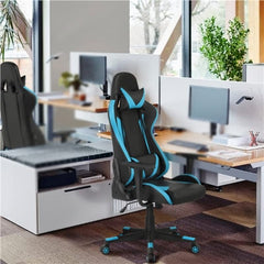 Adjustable High Back Faux Leather Swivel Gaming Chair