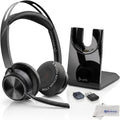Wireless Over-Ear Headset with Noise-Cancelling Microphone