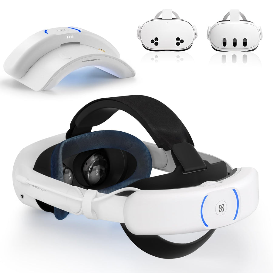 BINBOK VR Head Strap with Battery for Meta Quest 3/3S