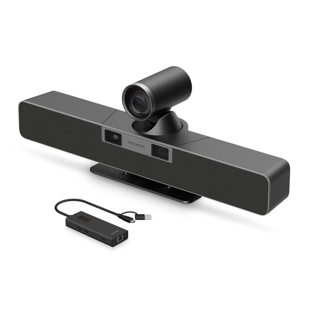 4K Dual-Lens Video Conference Soundbar with 12× Optical Zoom