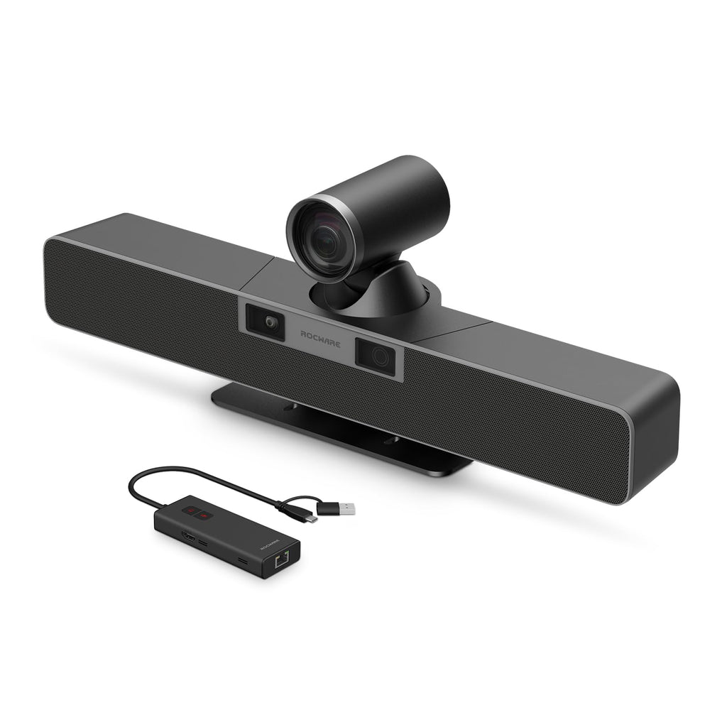 4K Dual-Lens Video Conference Soundbar with 12× Optical Zoom