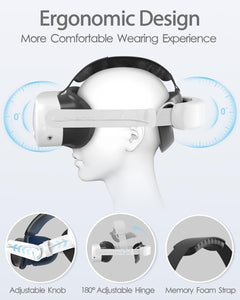 BINBOK VR Head Strap with Battery for Meta Quest 3/3S